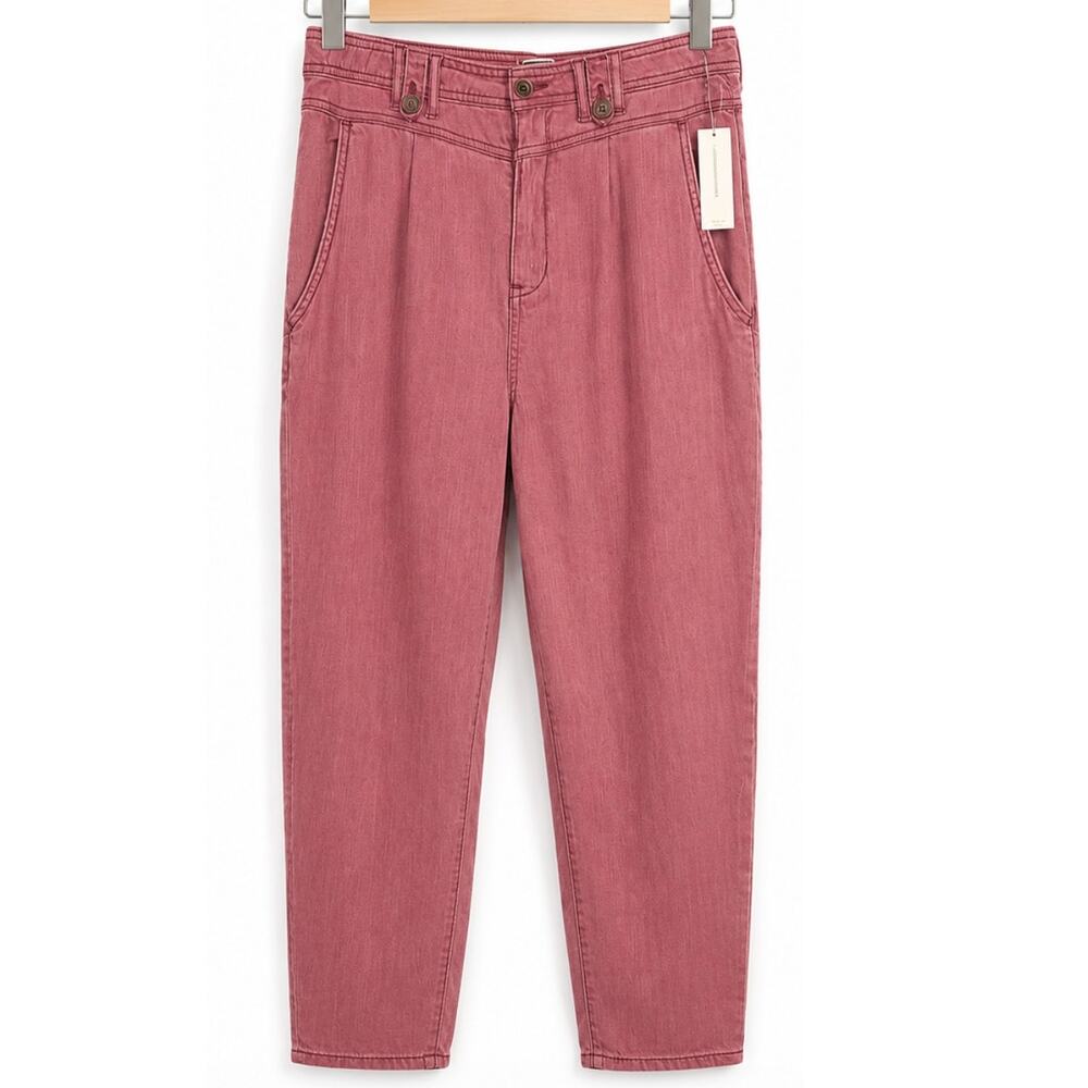 Anthropologie Kalea Jogger Pants Raspberry Plus Size 32 NWT Relaxed flowy Fit